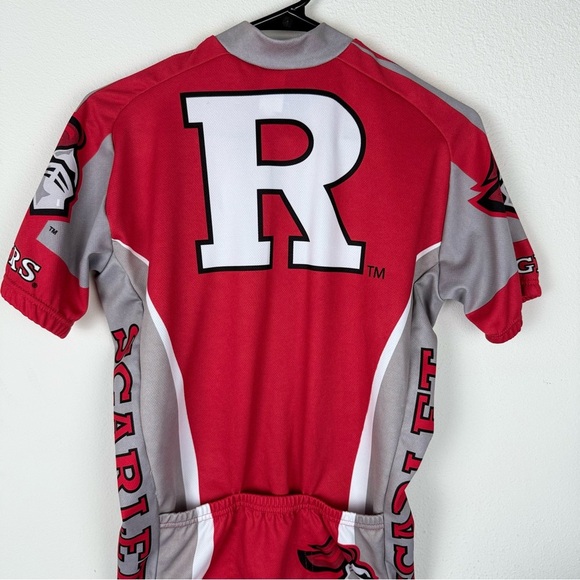 Adrenaline Men’s Red and Gray Cycling Jersey with 'R' Logo Size M - Picture 7 of 11